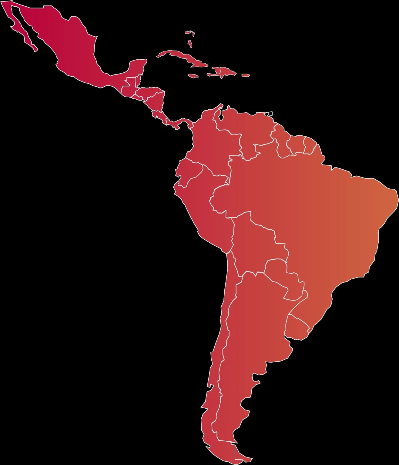 Mapa de América Latina